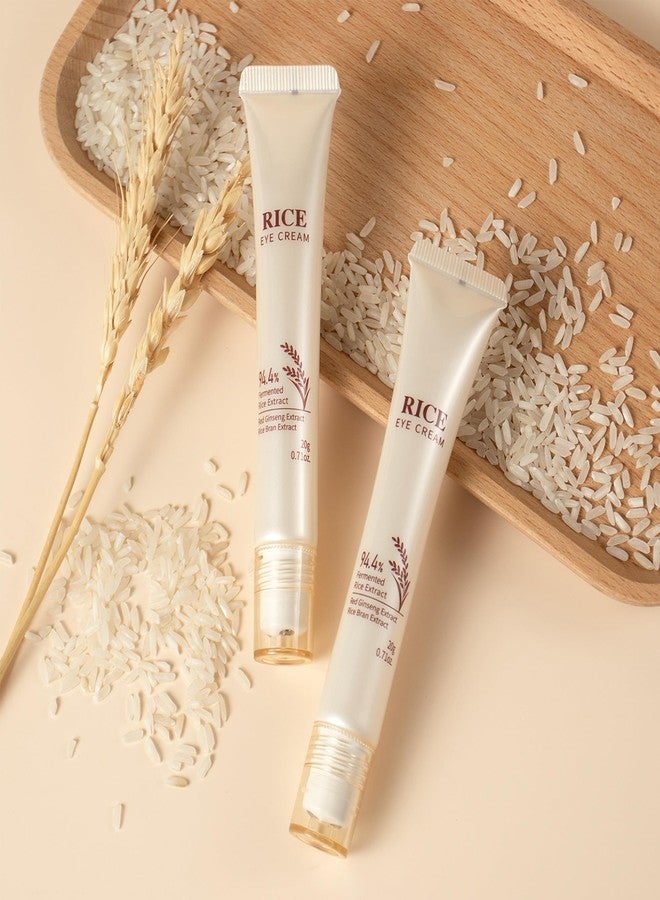 MIESCHER Rice Eye Cream, Multi-Effect Correxion Eye Cream with 94.4% Fermented Rice Extract, Deep Hydration Improve Dark Circles Eye Bags Under Eye Cream for Fine Wrinkles and Puffiness Treatment - Image 5